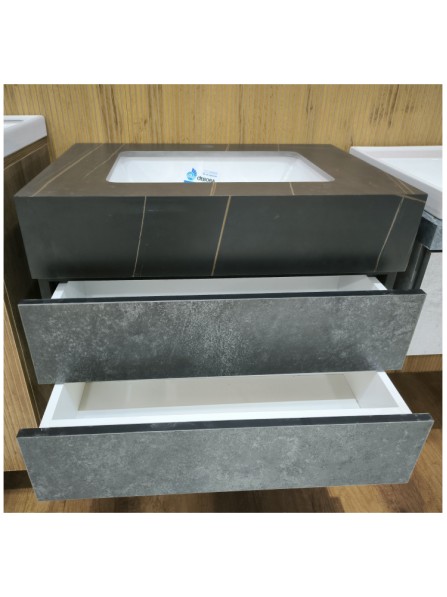 Раковина с тумбой Debora S003-70BM с зеркалом